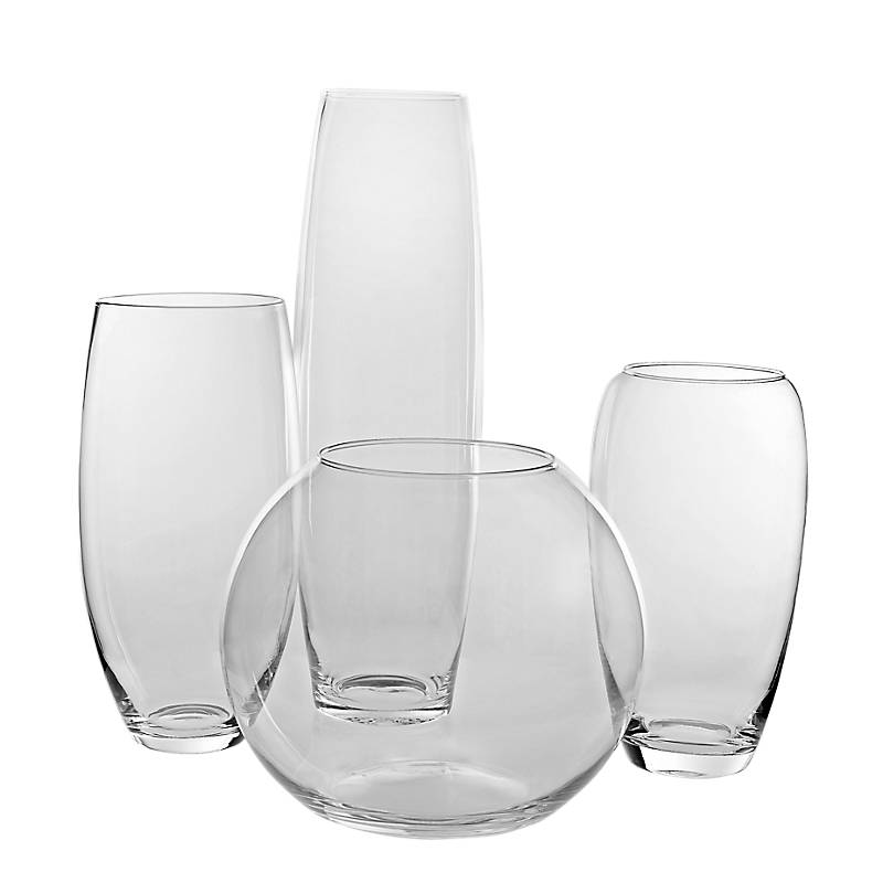 Glasvase Paprika Famous 30cm moderne Blumenvase Deko Gefäß Klarglas Geschenk
