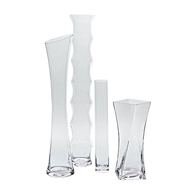 Glasvase Palme Famous 85cm Blumenvase XXL Dekoration Gefäß Klarglas Geschenk