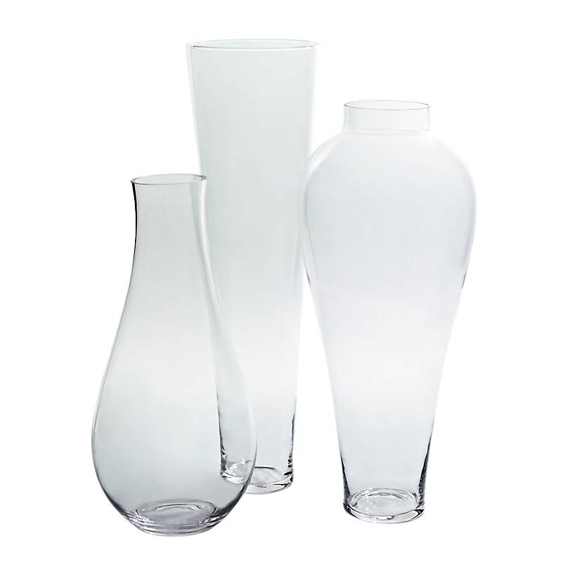 Glasvase Plum Famous 60cm Kegel Blumenvase XL Dekoration Gefäß Klarglas Geschenk