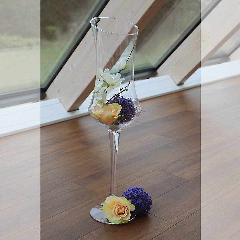 Windlicht Sara Famous 70cm Kerzenhalter Dekoration Gefäß Klarglas Geschenk