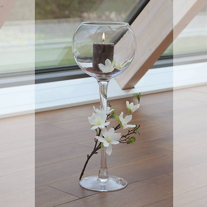 Windlicht Kula Famous 54cm Kerzenhalter Deko Gefäß Schale Klarglas Geschenk