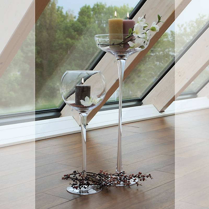 Windlicht Kula Famous 54cm Kerzenhalter Deko Gefäß Schale Klarglas Geschenk