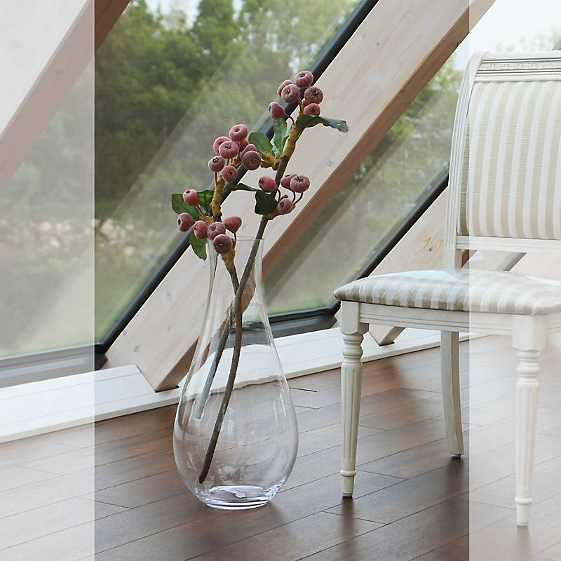 Glasvase Plum Famous 60cm Kegel Blumenvase XL Dekoration Gefäß Klarglas Geschenk