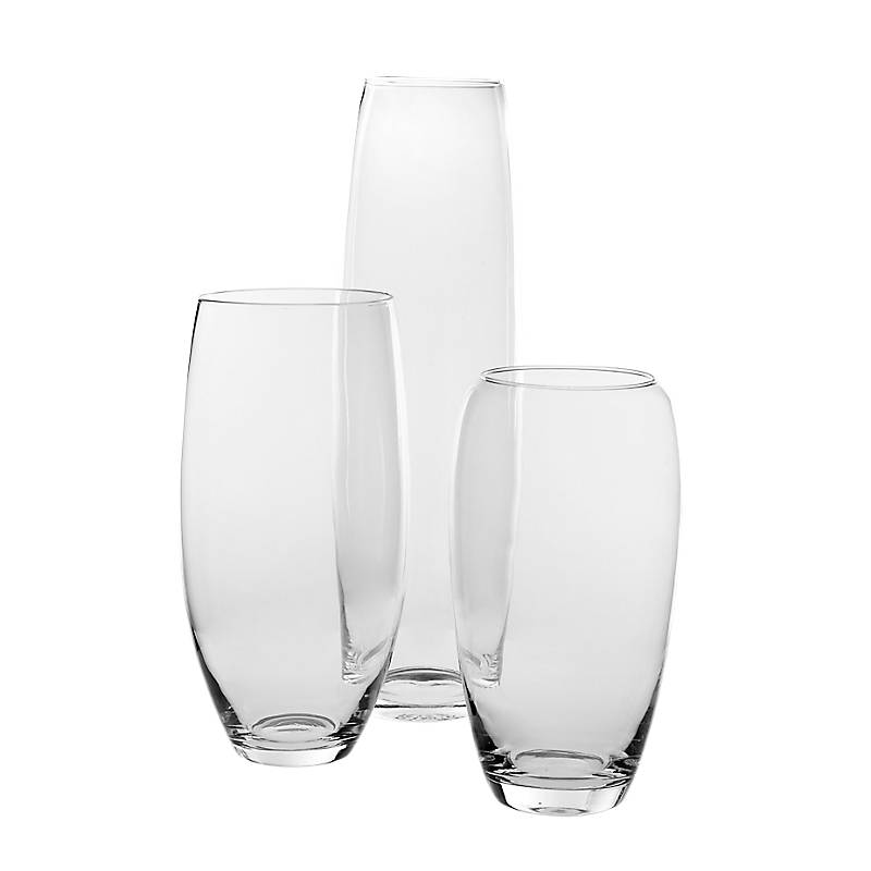 Glasvase Paprika Famous 30cm moderne Blumenvase Deko Gefäß Klarglas Geschenk
