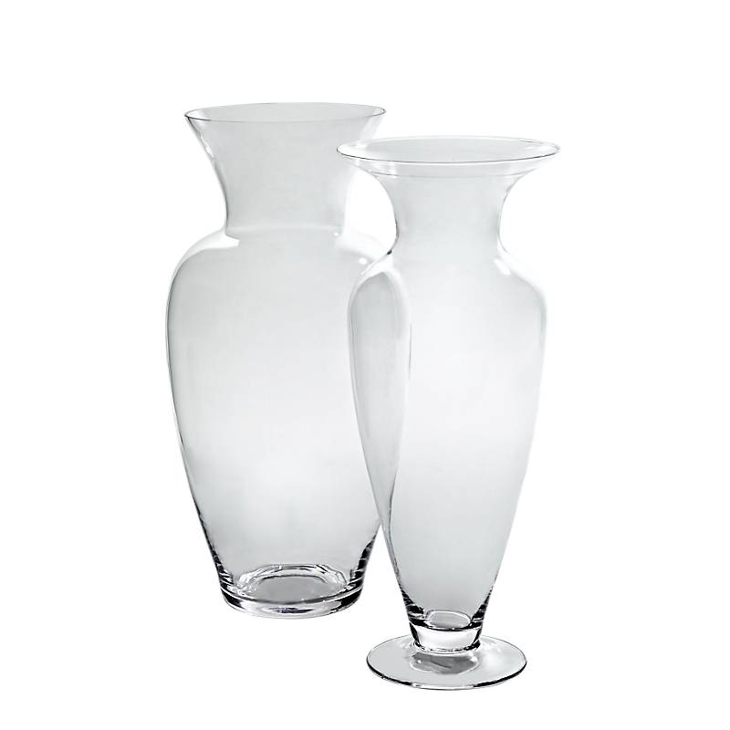 Glasvase Leo Famous 60cm klassische Blumenvase XL Deko Gefäß Klarglas Geschenk