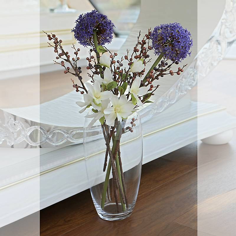 Glasvase Paprika Famous 30cm moderne Blumenvase Deko Gefäß Klarglas Geschenk