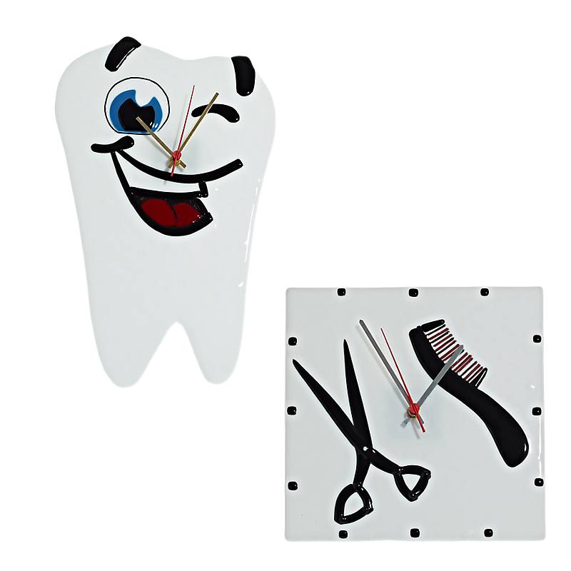 Wanduhr Friseur  "Clockworld" (25x25cm)