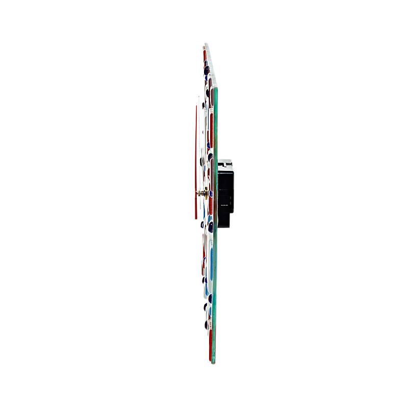 Wanduhr Quadro "Clockworld" (25x25cm)