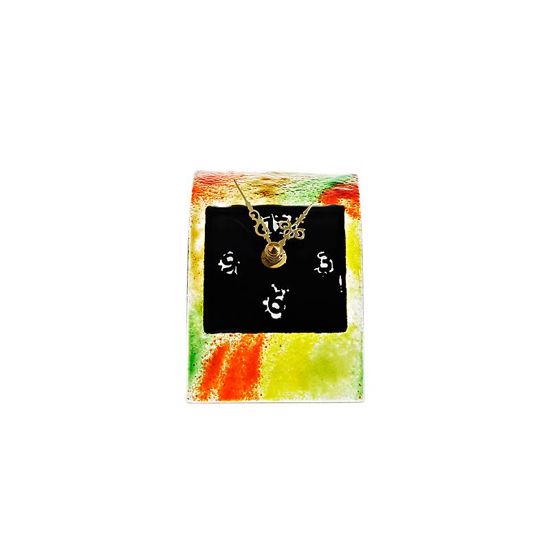 Tischur Schwarze Welle  "Clockworld" (19,5x9cm)