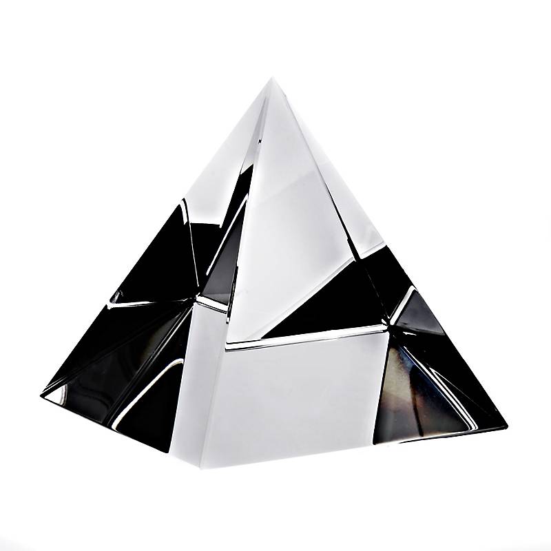 Glasblock Pyramide Pokal Wahrzeichen Cristalica Breifbeschwerer Erinnerungsstück div. Größen