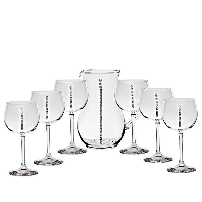 Krug mit Gläsern City Diamonds 7tlg,