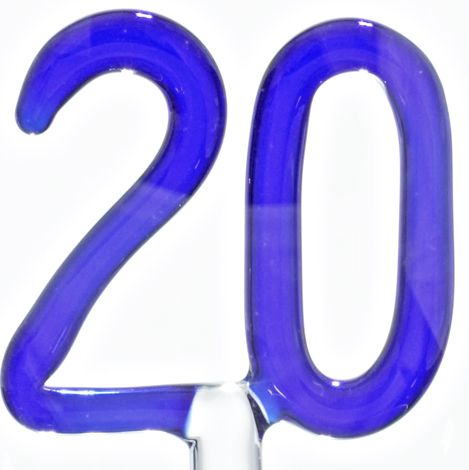 Geschenkflasche 20. Geburtstag Präsent 500ml