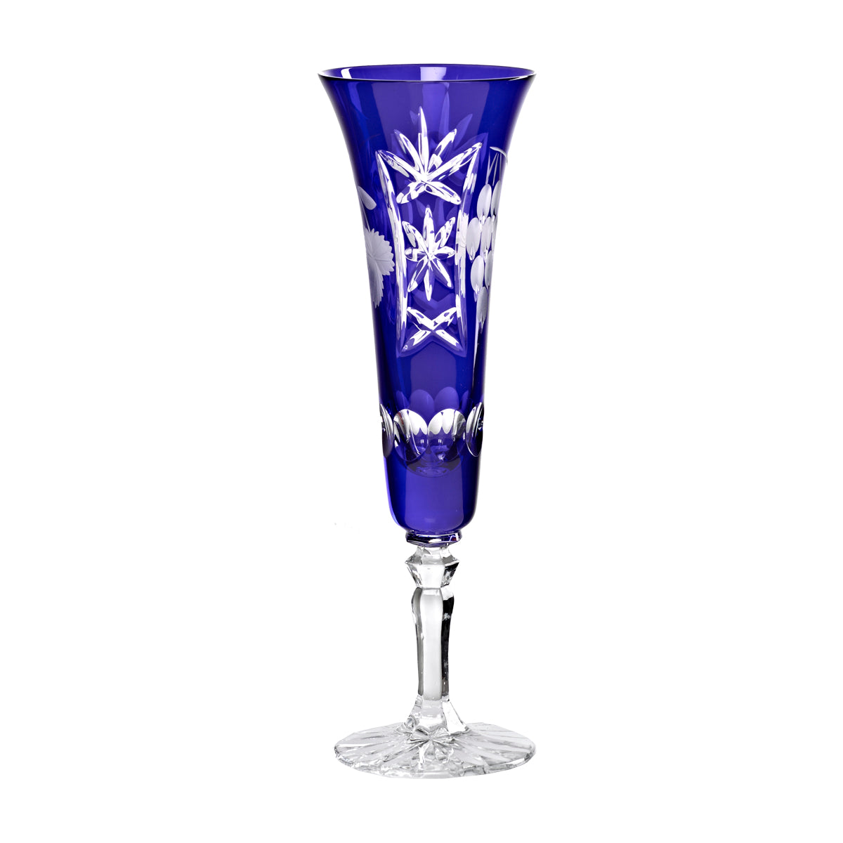 Sektglas Sektkelch Champagnerglas Handgeschliffen Traube Kristall Glas 140 ml