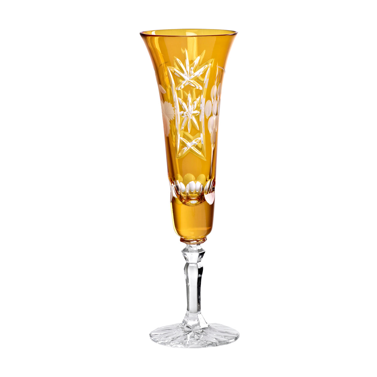 Sektglas Sektkelch Champagnerglas Handgeschliffen Traube Kristall Glas 140 ml