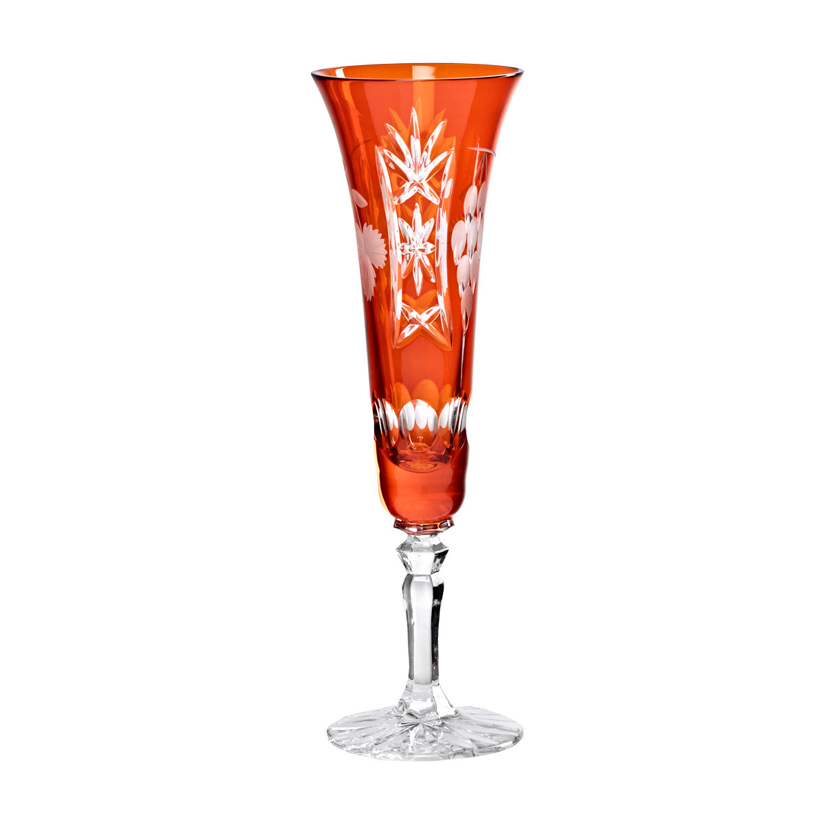 Sektglas Sektkelch Champagnerglas Handgeschliffen Traube Kristall Glas 140 ml