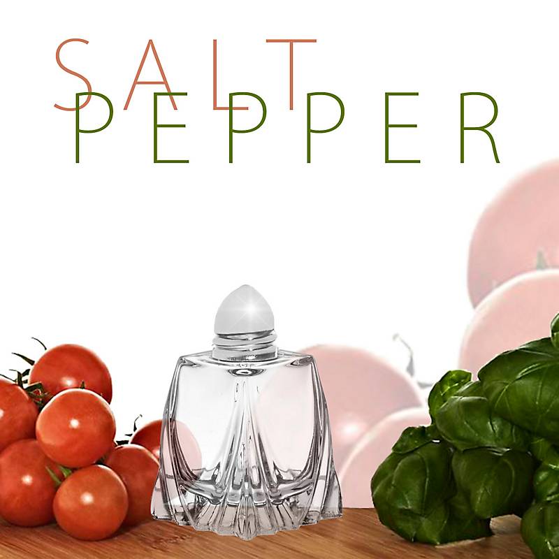 Salz/Pfefferstreuer 7 cm Transparent Kristall