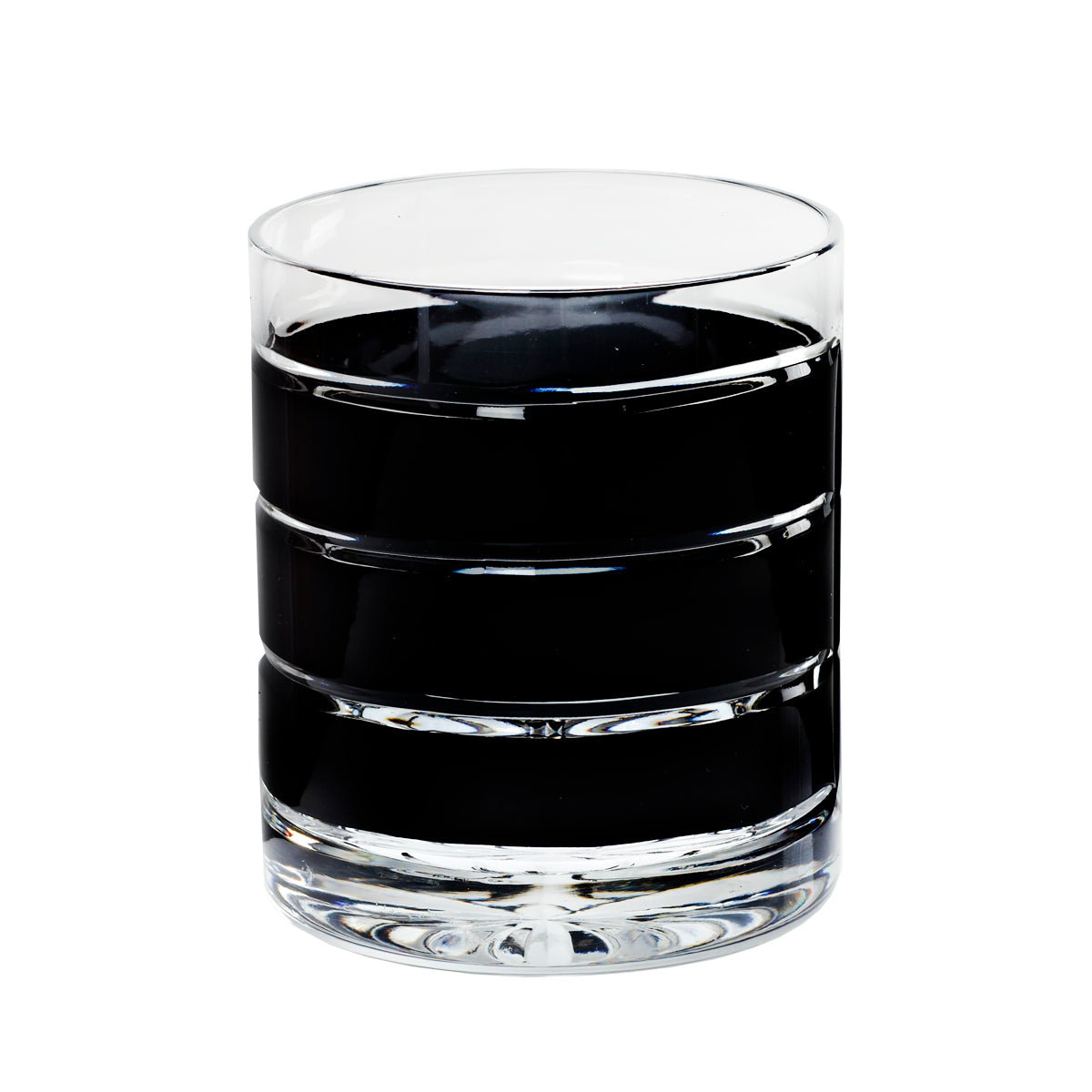 Whiskyglas Whiskybecher Trinkbecher Handgeschliffen Blau Kristall Glas 280 ml