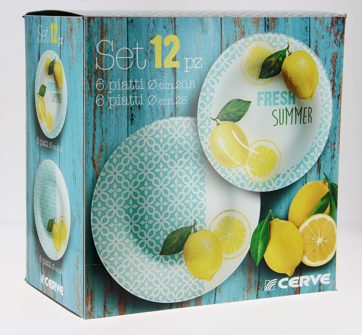 Glasteller-Set Fresh Summer 12tlg