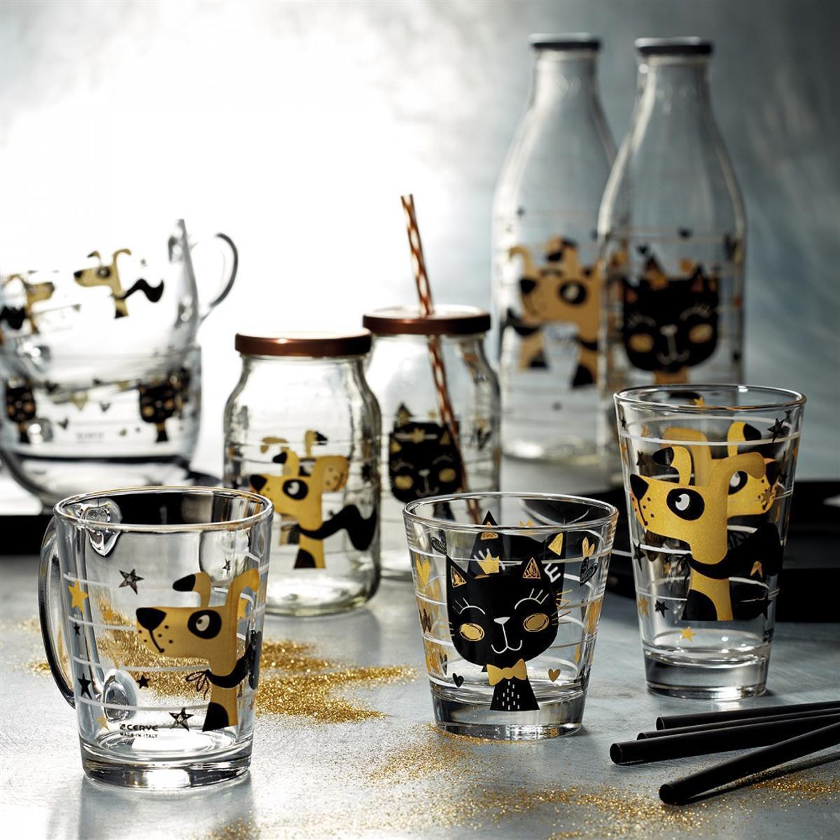Glasset Golden Cat 4tlg.