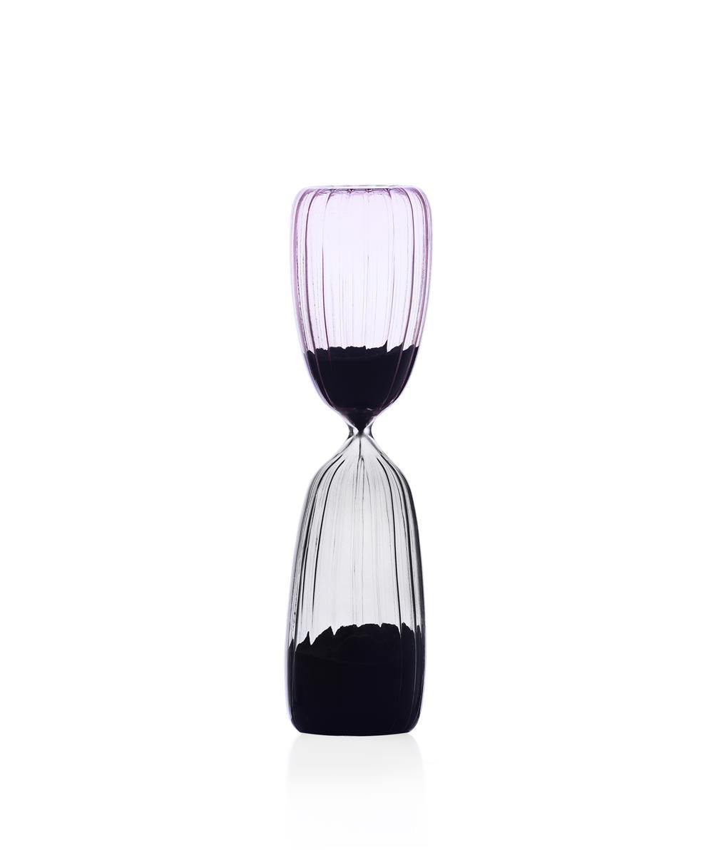 Sanduhr Times smoke/pink  Eieruhr Zeitmanagement Zeitmesser Zahnputzuhr Kristallglas