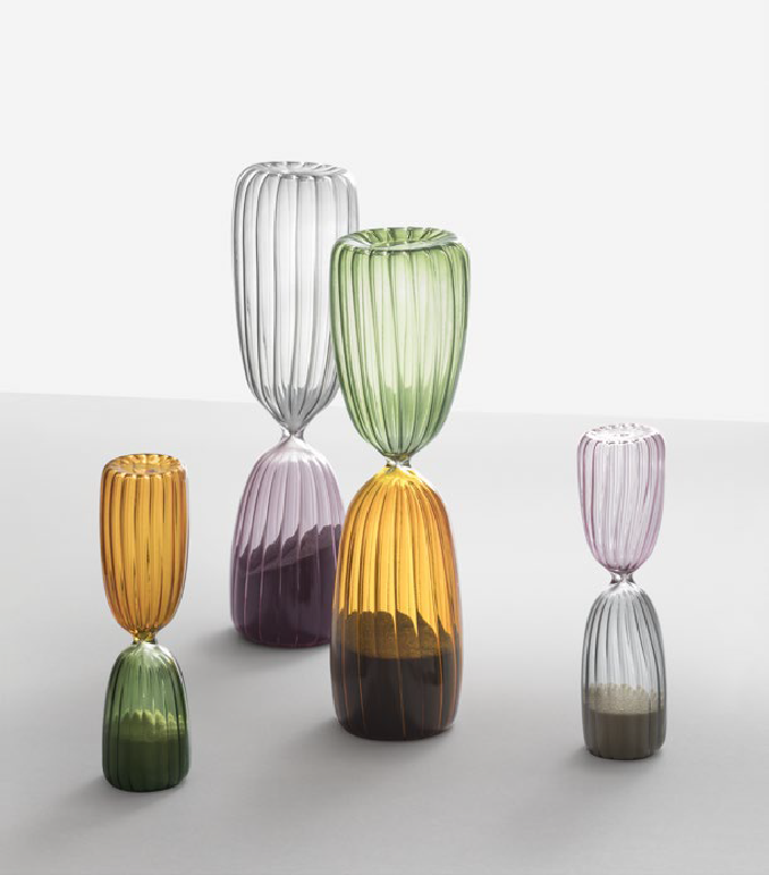 Sanduhr Times green/amber Eieruhr Zeitmanagement Zeitmesser Zahnputzuhr Kristallglas
