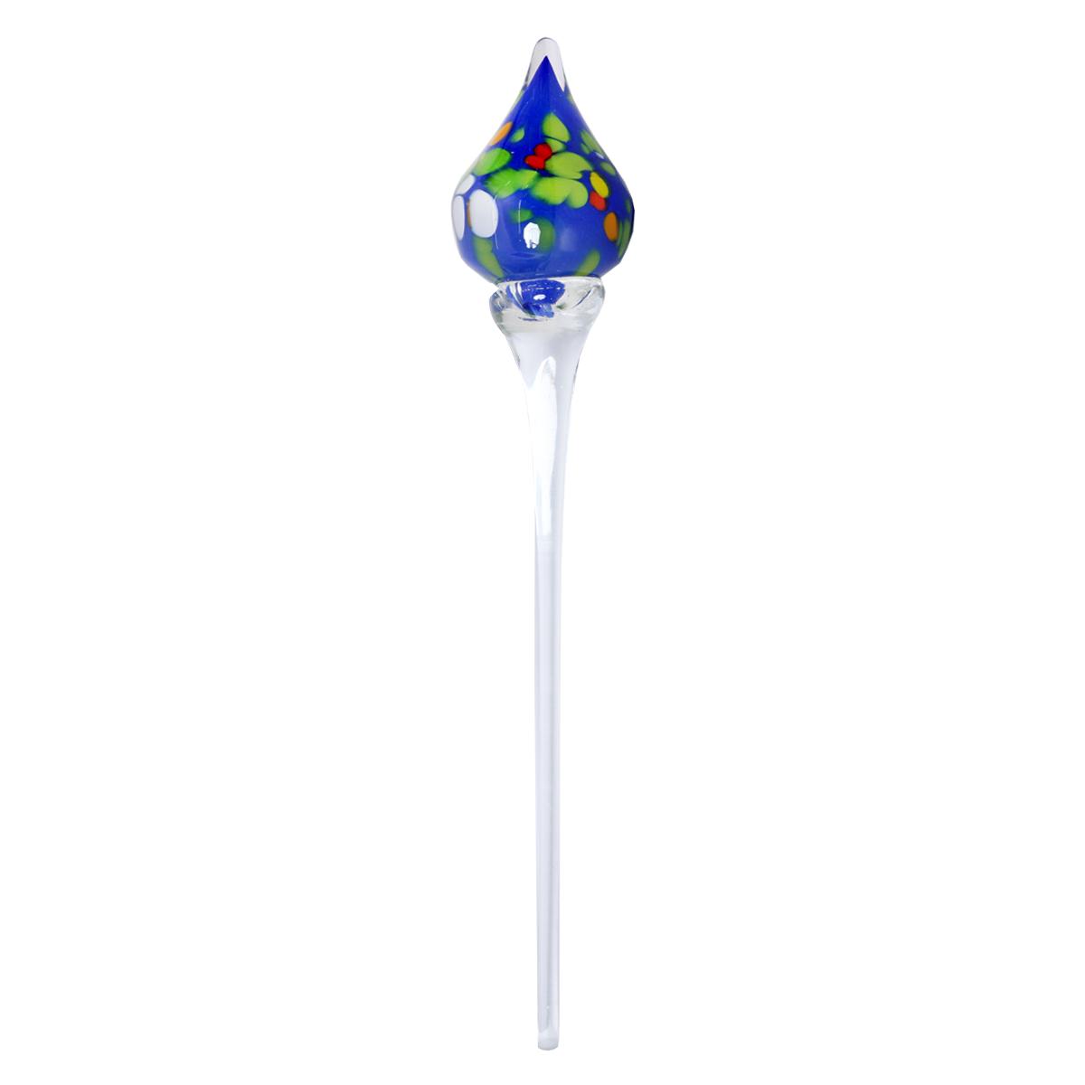Glasskulptur Minitropfen auf Glasstab 55cm