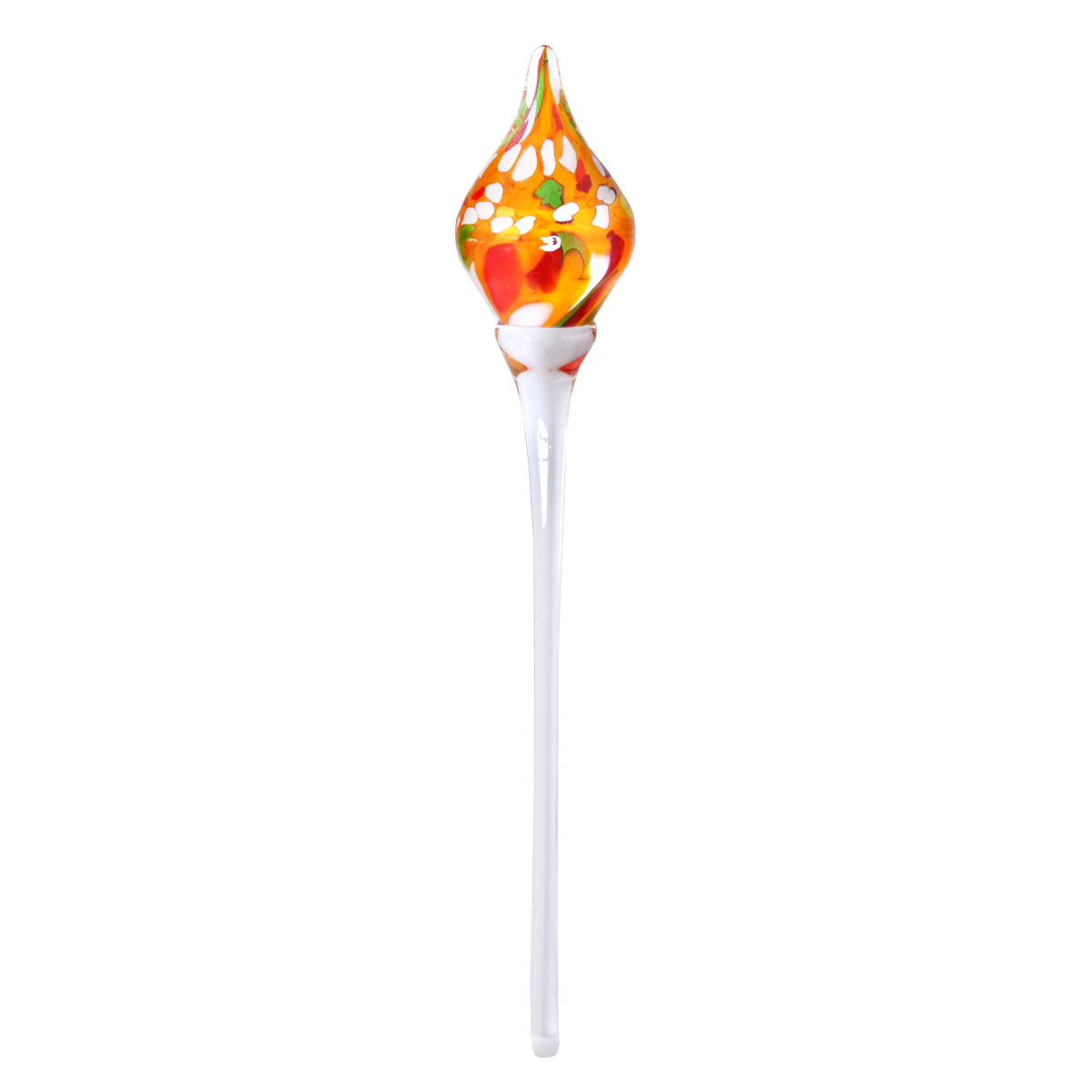Glasskulptur Minitropfen auf Glasstab 55cm