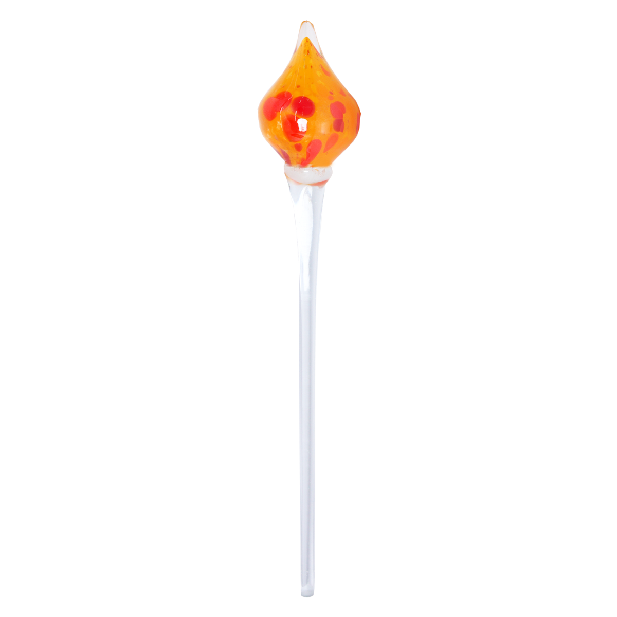 Glasskulptur Minitropfen auf Glasstab 55cm