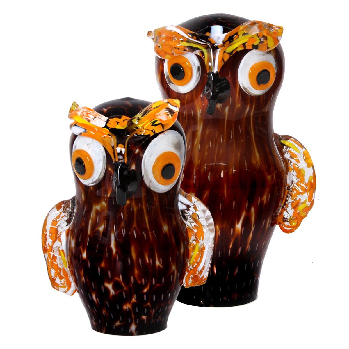 Eule Glasskulptur 29 cm