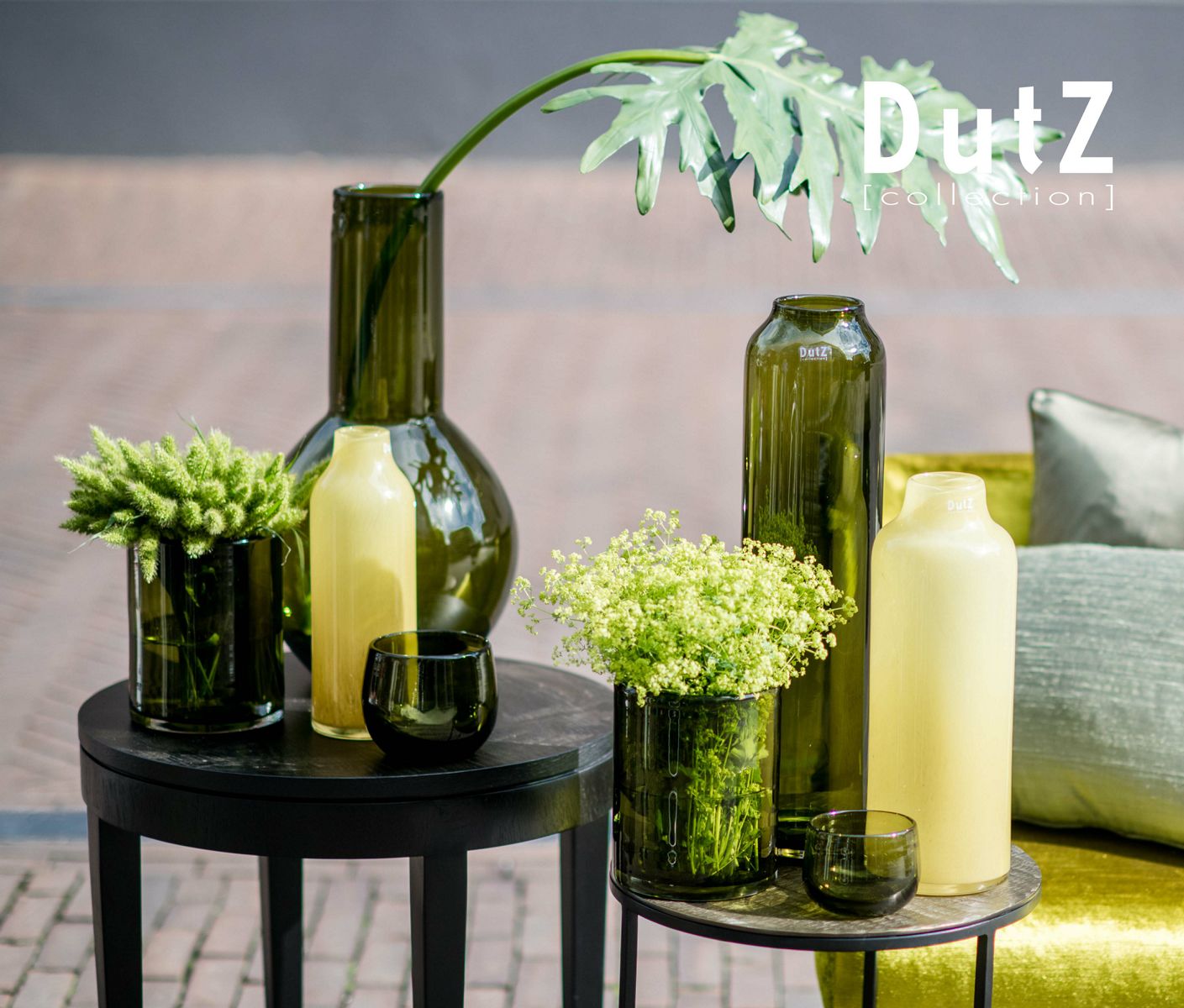 Blumentopf/-vase CONIC 23cm, Olive Colori