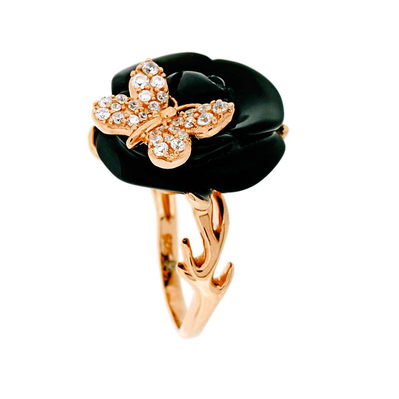 Ring Rosa aus 925 Sterling Silber Schmuck für Damen Friends