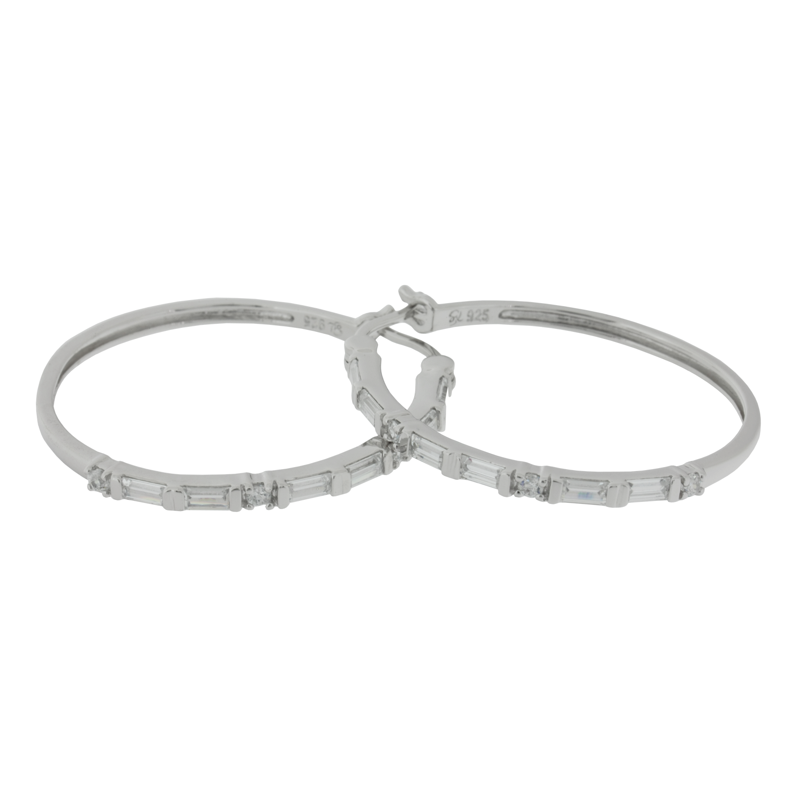 Ohrringe Creolen Doto aus 925 Sterling Silber Schmuck für Damen Heat