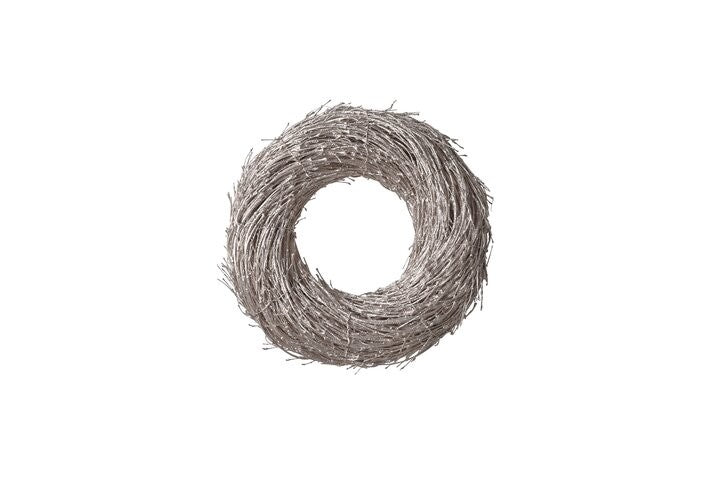Dekokranz Hey 30cm silber