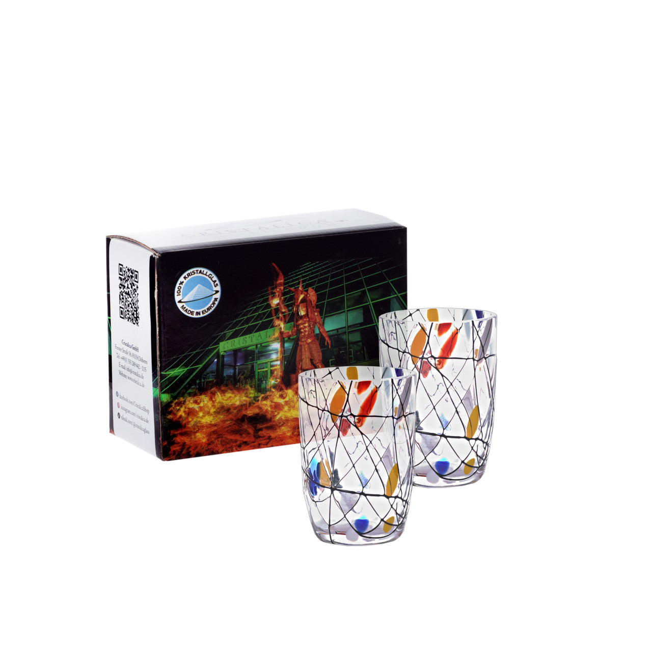 Trinkglas Maria 2er Set 250ml in Geschenkverpackung