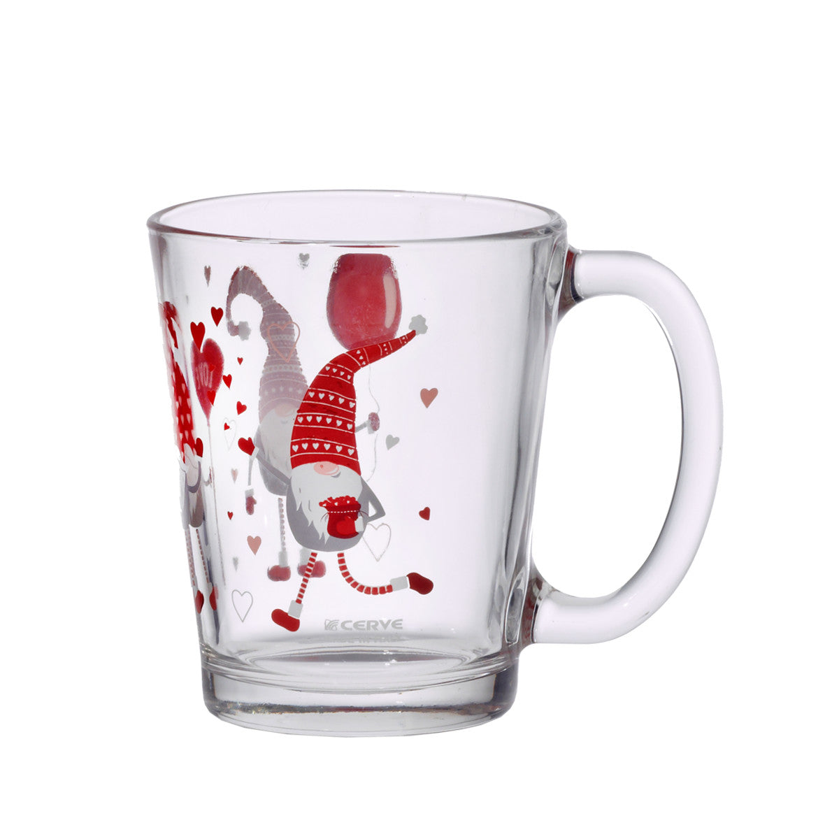 Glastasse Happy Elf Henkelbecher Wichtel 310 ml