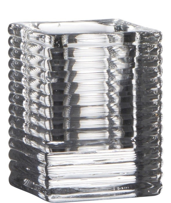 Teelicht Square Rib 9,5 cm