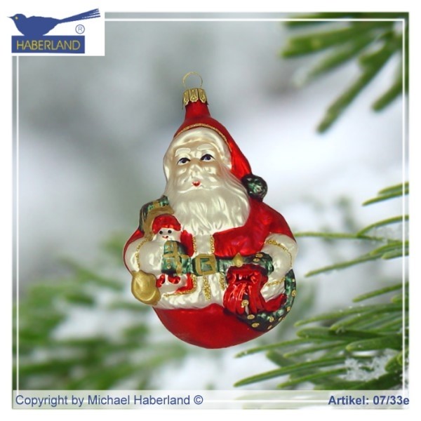Baumkugel Weihnachtsmann 11cm