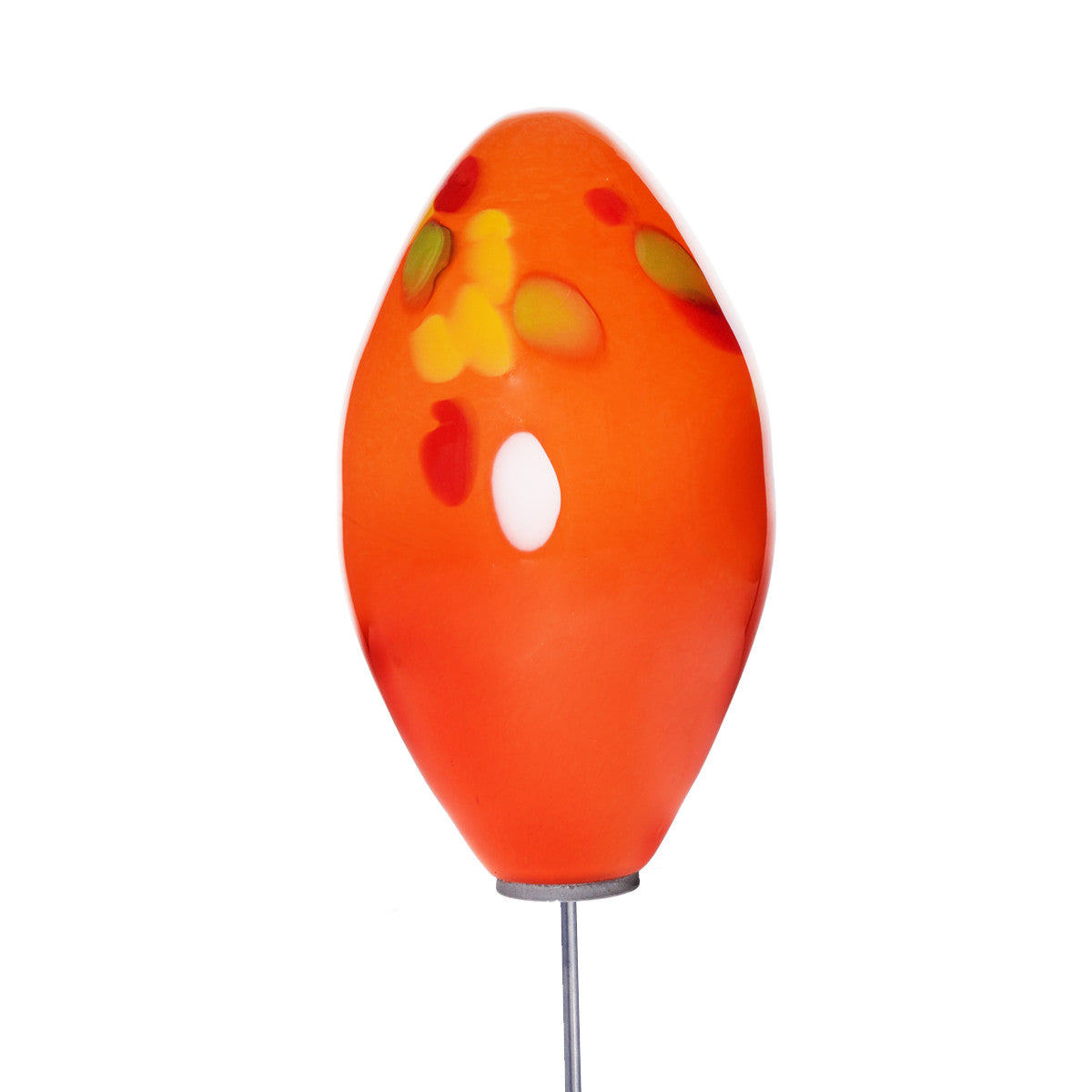 Glas-Ei 15cm Gartenflair inkl. Stab