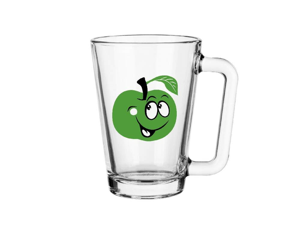 Glastasse freche Früchte 250ml 3-fach. sort.