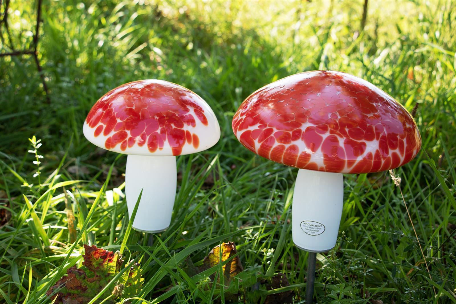 Glas-Pilz 20cm Gartenflair inkl. Stab