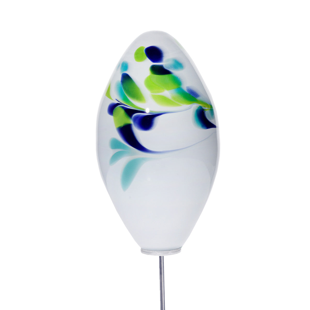 Glas-Ei 15cm Gartenflair inkl. Stab
